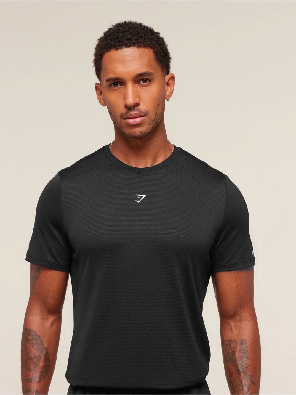 Gymshark Running T-Shirt – Black | Size Small